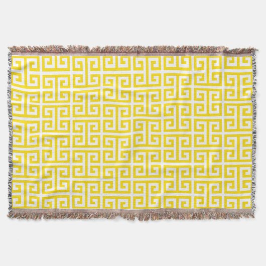 Couverture Motif de clé grecque jaune doré (Devant)