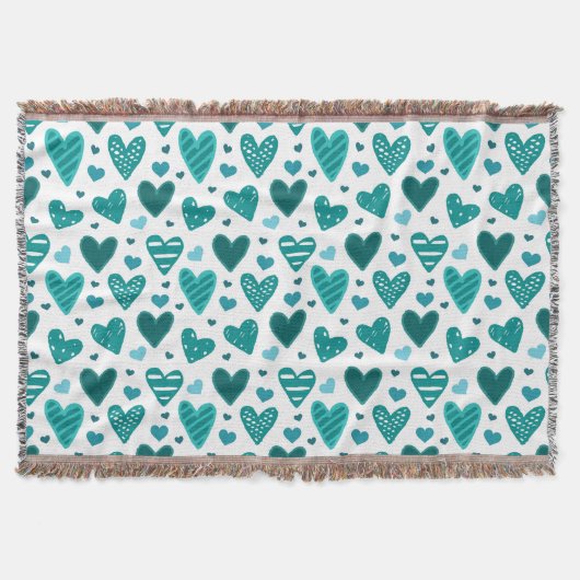 COUVERTURE MOTIF DE COEUR (Devant)