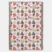 Couverture Motif de cœur de bonbon au chocolat coloré chic mi (devant Vertical)