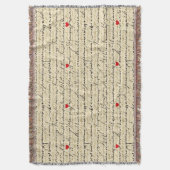 Couverture Motif de cœur moderne avec arrière-plan en script (devant Vertical)