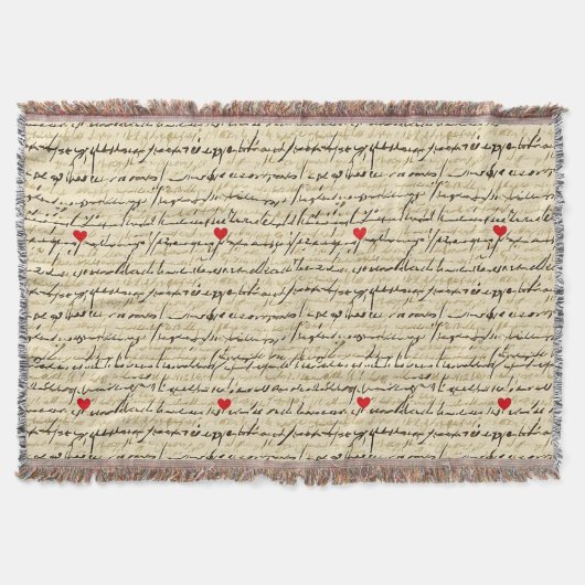 Couverture Motif de cœur moderne avec arrière-plan en script (Devant)