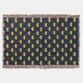 Couverture Motif de coeur Rainbow 8 Bit (Devant)
