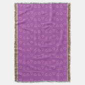 Couverture Motif de coeur rouge sur violet (devant Vertical)