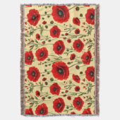 Couverture Motif de coquelicots rouges (devant Vertical)