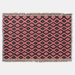 Couverture Motif de corail et de diamant noir