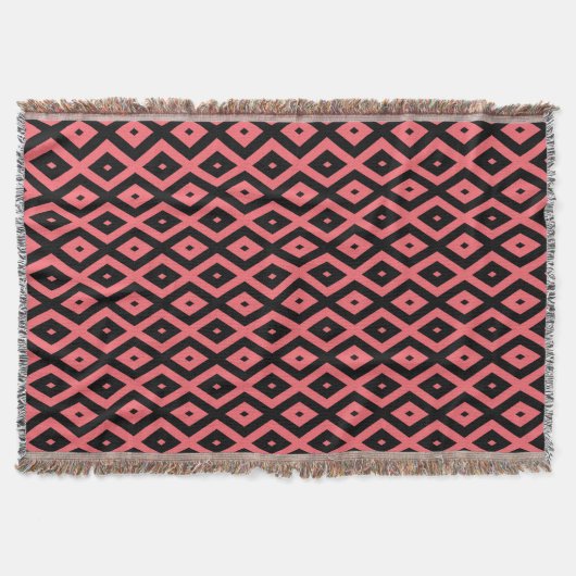 Couverture Motif de corail et de diamant noir (Devant)