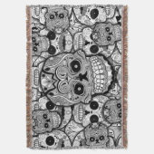 Couverture Motif de crânes de sucre (devant Vertical)