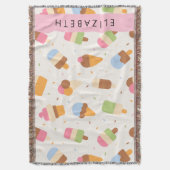 Couverture Motif de crème glacée, cône de crème glacée, Votre (devant Vertical)