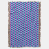 Couverture Motif de cube géométrique (devant Vertical)