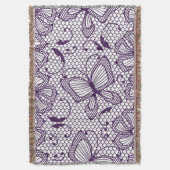 Couverture Motif de dentelle avec des papillons (devant Vertical)
