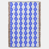 Couverture Motif de diamant bleu royal (devant Vertical)