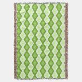 Couverture Motif de diamant vert Chartreuse (devant Vertical)