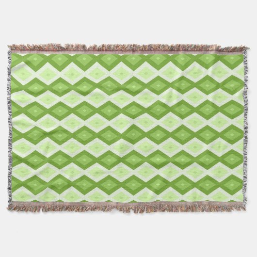 Couverture Motif de diamant vert Chartreuse (Devant)
