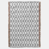 Couverture Motif de diamants gris et blanc (devant Vertical)