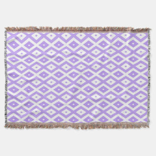 Couverture Motif de diamants violet et blanc