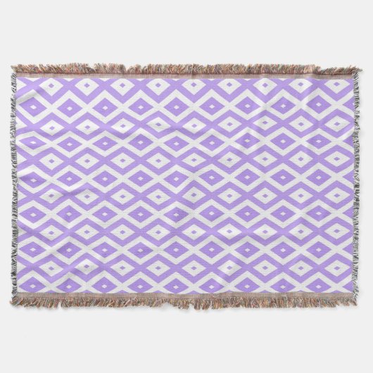 Couverture Motif de diamants violet et blanc (Devant)
