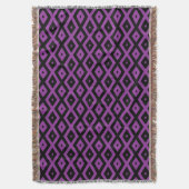 Couverture Motif de diamants violet et noir (devant Vertical)
