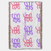 Couverture Motif de doodle de papillon rose violet ajouter le (devant Vertical)