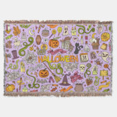 Couverture Motif de doodle Halloween mignon (Devant)