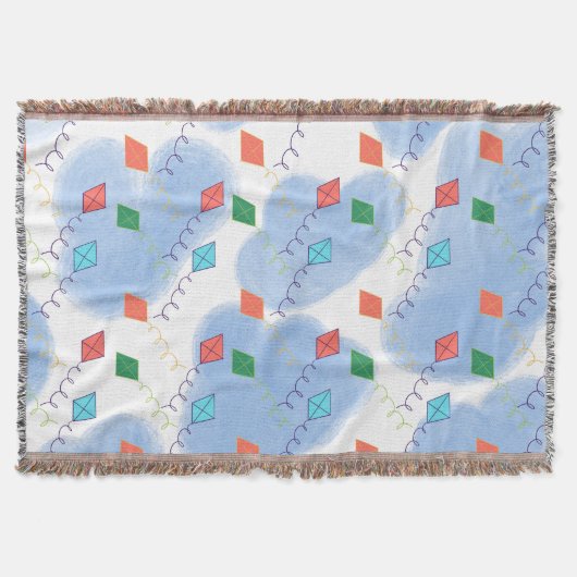 Couverture Motif de doodles d'été de cerf-volant (Devant)