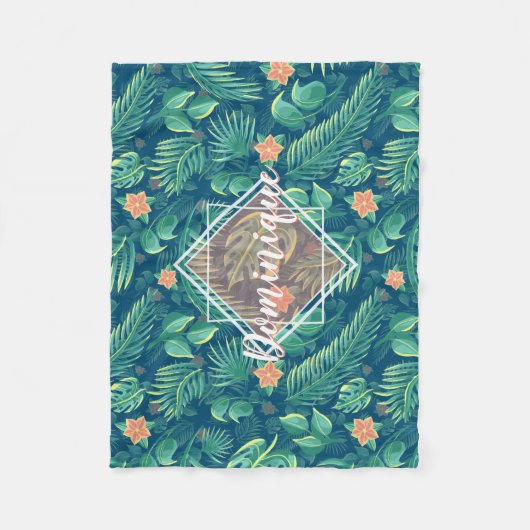 Couverture Motif de feuillage tropical (Devant)