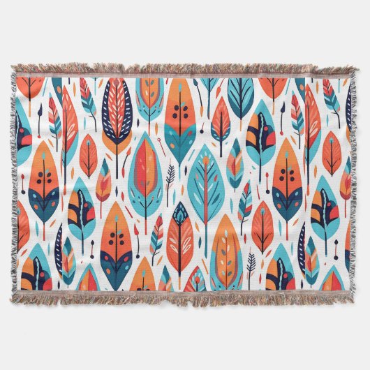 Couverture Motif de feuille d'automne (Devant)