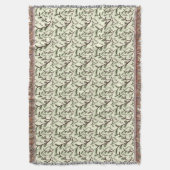 Couverture Motif de feuilles de forêt sans couture Botanique (devant Vertical)