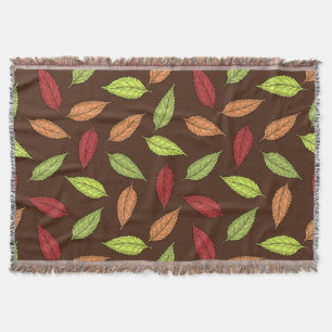 Couverture Motif De Feuilles, Feuilles Colorés, Feuilles D'Au