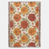 Couverture Motif de fleur de souci d'automne (devant Vertical)