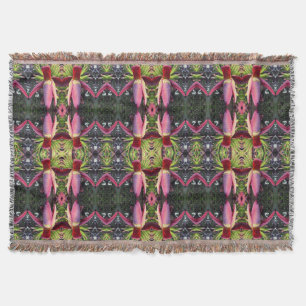 Couverture Motif de fleurs bananes