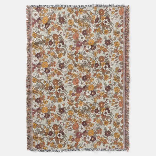 Couverture Motif de fleurs de Boho rétro (devant Vertical)