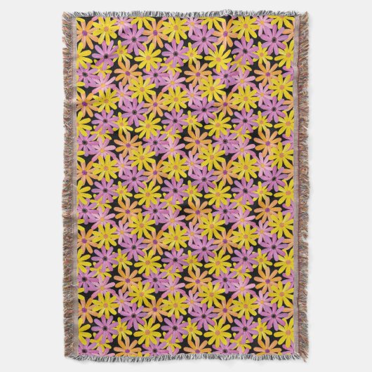 Couverture Motif de fleurs de Gerbera, arrière - plan (devant Vertical)