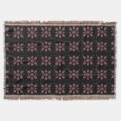 Couverture Motif de fleurs Mandala (Devant)