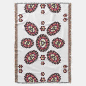 Couverture Motif de fleurs Mandala (devant Vertical)