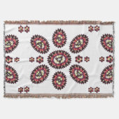 Couverture Motif de fleurs Mandala (Devant)