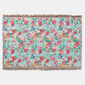 Couverture Motif de fleurs peint (Devant)