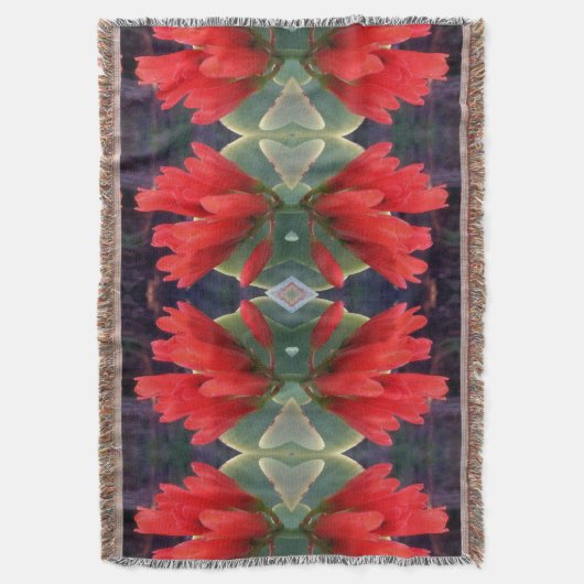 Couverture Motif de fleurs rouge (devant Vertical)