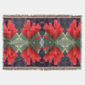 Couverture Motif de fleurs rouge (Devant)