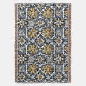 Couverture Motif de flocon de neige symétrique (devant Vertical)