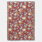 Couverture Motif de football Egghead (devant Vertical)