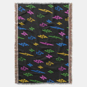 Couverture Motif de foudre Retro Neon des années 80 (devant Vertical)
