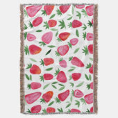Couverture Motif de fraises d'aquarelle mignonne (devant Vertical)