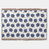 Couverture Motif de fruits de la bombe Abstraite bleue marine (Devant)