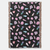 Couverture Motif de géodes et de cristaux à l'aquarelle (devant Vertical)