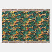 Couverture Motif de girafe dans une jungle verdoyante (Devant)