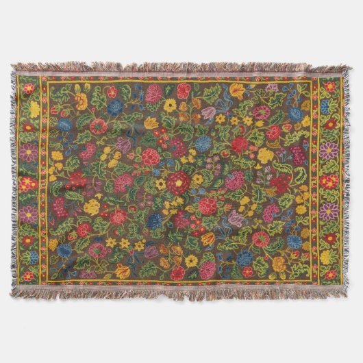 Couverture Motif de jardin botanique antique vibrant (Devant)
