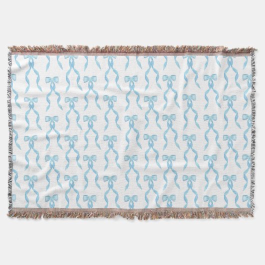 Couverture Motif de la Bow Bleue Aquarelle (Devant)