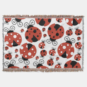 Couverture Motif De Ladybugs, Mignons Ladybugs, Red Ladybugs