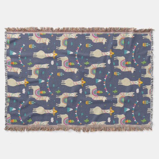 Couverture Motif de lama de célébration (Devant)