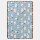 Couverture Motif de lama de lunettes de soleil d'arc-en-ciel (devant Vertical)